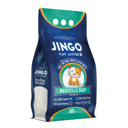 Jingo наполнитель для кошачьего туалета, с ароматом марсельское мыло - 10 л (8,7 кг)