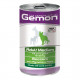 Gemon Dog Medium влажный корм для взрослых собак средних пород кусочки ягненка с рисом в консервах 1,25 кг х 12 шт