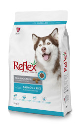 Reflex Adult Dog Food Salmon &amp; Rice сухой корм для собак, с лососем и рисом - 3 кг