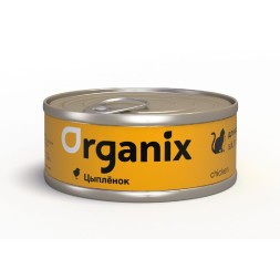 Organix консервы для кошек с цыпленком - 100 г х 24 шт