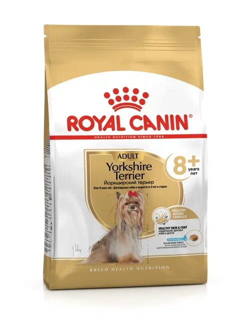 Royal Canin Yorkshire Terrier Adult 8+ сухой корм для собак породы йоркширский терьер старше 8 лет - 1,5 кг