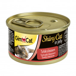 Gimborn GimCat ShinyCat влажный корм для кошек из тунца с лососем - 70 г х 24 шт