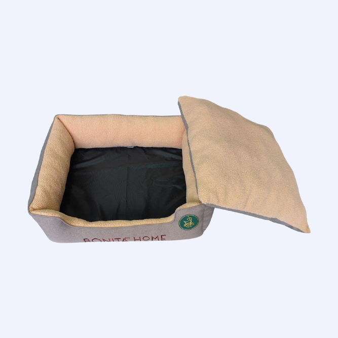 BONITAPET лежанка Альта для животных, серо-голубая, 80х69х22 см