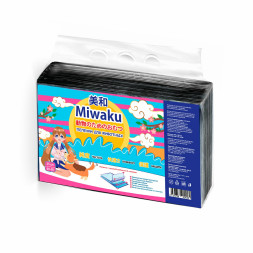 Miwaku пеленки гигиенические целлюлозные с суперабсорбентом, 60х60 см - 25 шт