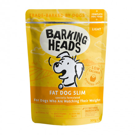 Влажный корм Barking Heads Fat Dog Slim для взрослых собак с ожирением с курицей - 300 г