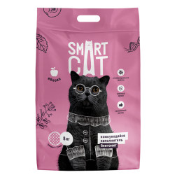 Smart Cat комкующийся наполнитель для кошачьего туалета, глиняный с ароматом яблока - 8 кг