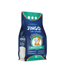 Jingo наполнитель для кошачьего туалета, с ароматом марсельское мыло - 5 л (4,35 кг)