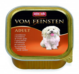 Animonda Vom Feinsten Adult влажный корм для взрослых собак с кроликом - 150 г (22 шт в уп)