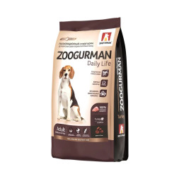 Зоогурман Daily Life сухой корм для взрослых собак средних и крупных пород, с индейкой - 2,2 кг