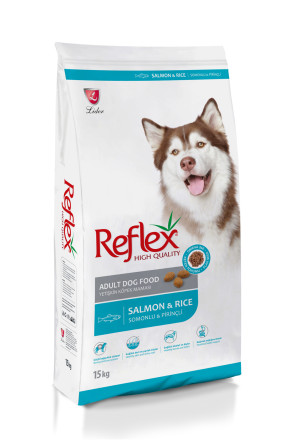 Reflex Adult Dog Food Salmon &amp; Rice сухой корм для собак, с лососем и рисом - 15 кг