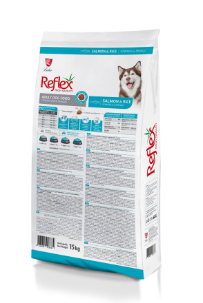 Reflex Adult Dog Food Salmon &amp; Rice сухой корм для собак, с лососем и рисом - 15 кг