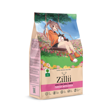 Zillii Adult Dog Small Breed сухой корм для взрослых собак мелких пород с индейкой и уткой - 800 г