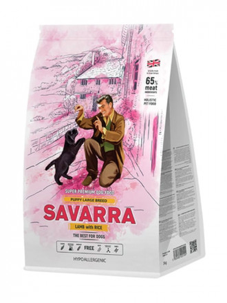 Savarra Puppy Large Breed сухой корм для щенков крупных пород с ягненком и рисом - 18 кг