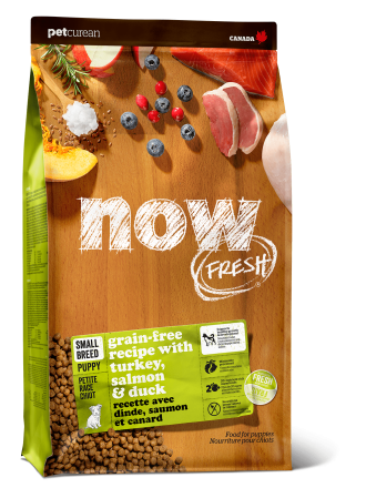 Now Fresh GF (28/18) сухой беззерновой корм для щенков мелких пород с индейкой, уткой и овощами - 5,44 кг