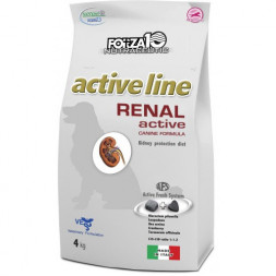 Forza10 Active Line для взрослых собак всех пород при острой и хронической почечной недостаточности, хронической сердечной недостаточности - 4 кг