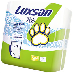 Luxsan Premium GEL коврики впитывающие для животных, 40х60, 10 шт