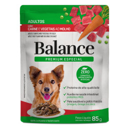 Balance Dog паучи для взрослых собак с говядиной в соусе, с морковью и горошком - 85 г x 18 шт