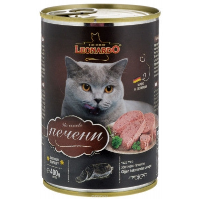 Консервированный корм Leonardo Quality Selection для кошек с печенью - 400 г