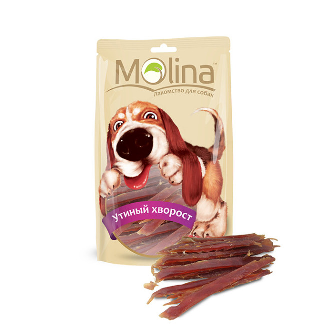 Лакомство Molina для собак Утиный хворост, 80г