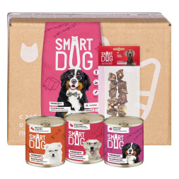 Smart Dog Smart Box набор Мясной рацион для умных собак крупных пород - 1,5 кг
