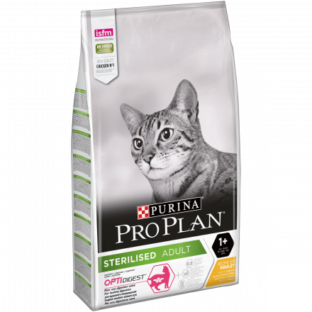 Pro Plan Cat Adult Sterilised сухой корм для стерилизованных кошек с курицей - 10 кг