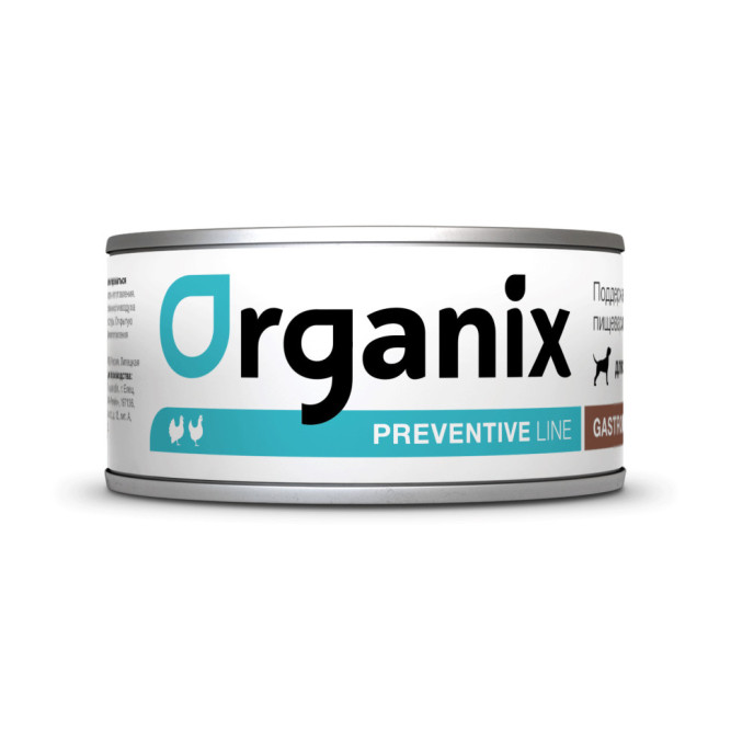 Organix Preventive Line Gastrointestinal диетические консервы для взрослых собак при расстройствах пищеварения с индейкой - 100 г x 12 шт