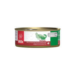 Blitz Renal влажный диетический корм для кошек при хронической почечной недостаточности, в консервах - 100 г х 16 шт