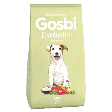 Gosbi Exclusive сухой корм для взрослых собак мелких пород с ягненком - 2 кг