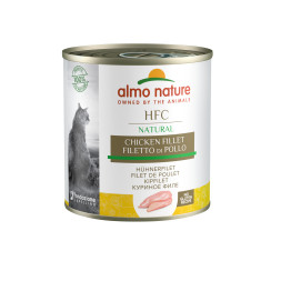 Almo Nature HFC Natural Chicken Fillet консервированный корм для взрослых кошек с куриным филе, в бульоне - 12 шт х 280 г