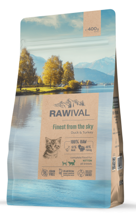 Rawival Finest from the Sky сухой корм для котят с уткой и индейкой - 400 г