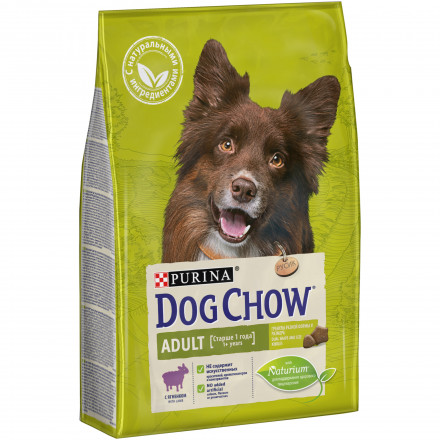 Сухой корм Purina Dog Chow для взрослых собак с ягненком - 2.5 кг