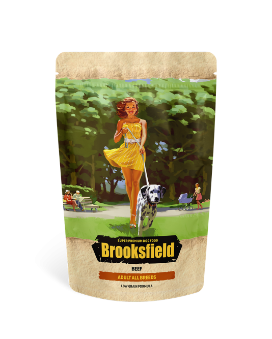 Brooksfield Low Grain Adult Dog All Breeds Beef сухой корм для взрослых собак с говядиной и рисом - 800 г