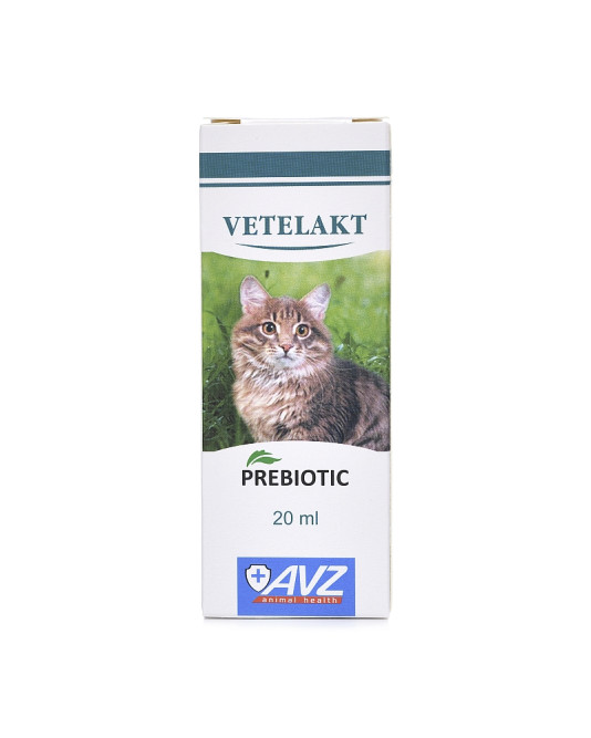 Ветелакт пребиотик для нормализации микрофлоры кишечника и оптимизации процессов пищеварения у мелких животных - 20 мл