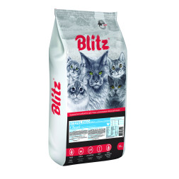 Blitz Classic Cat Sterilised сухой корм для взрослых стерилизованных кошек, с курицей - 10 кг
