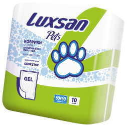 Luxsan Premium GEL коврики впитывающие для животных, 60х60, 10 шт