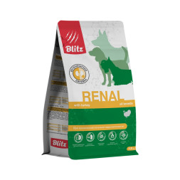 Blitz Renal диетический полнорационный сухой корм для взрослых собак при хронической почечной недостаточности - 1,5 кг