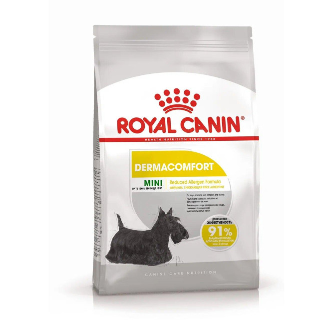 Royal Canin Mini Dermacomfort сухой корм для собак мелких пород, склонных к разражению кожи и зуду - 1 кг