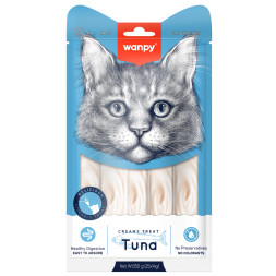 Wanpy Cat лакомство для кошек нежное пюре из тунца - 14 г х 25 шт