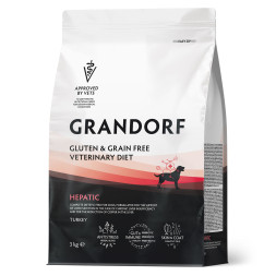 Grandorf Veterinary Diet Dog Hepatic сухой диетический корм для собак при хронической печеночной недостаточности - 3 кг