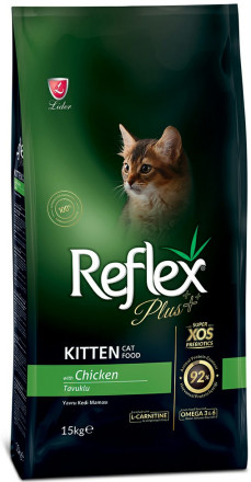 Reflex Plus Kitten Food Chicken сухой корм для котят, с курицей - 15 кг