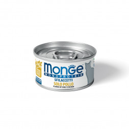 Monge Cat Monoprotein влажный корм для взрослых кошек с курицейв консервах 80 г(24 шт в уп)