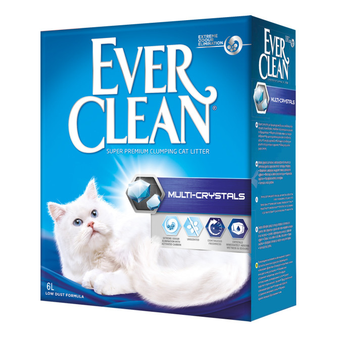 Ever Clean Multi Crystals наполнитель комкующийся с мультикристаллами - 6 л