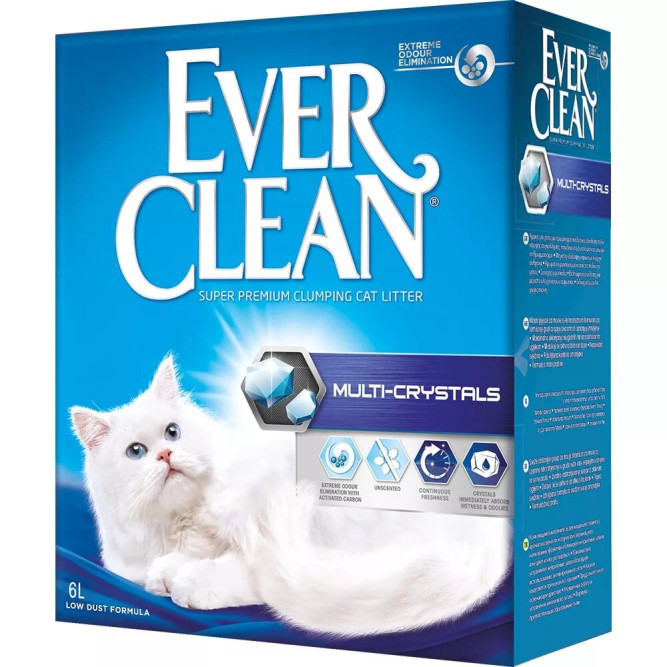 Ever Clean Multi Crystals наполнитель комкующийся с мультикристаллами - 6 л