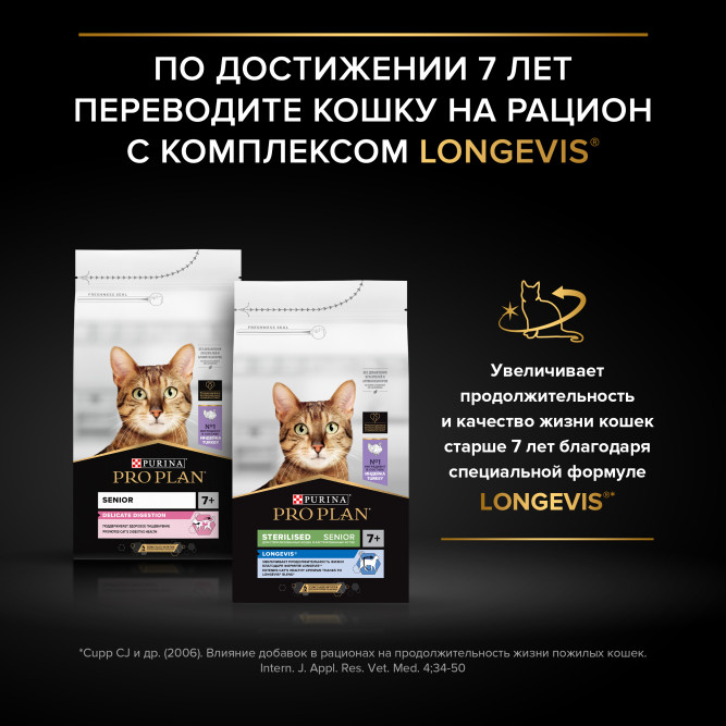 Pro Plan Adult Sterilised Adult Delicate Digestion сухой корм для взрослых стерилизованных кошек с чувствительным пищеварением, с курицей - 400 г