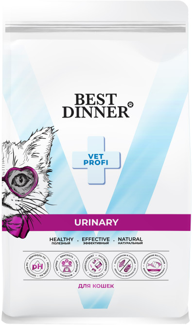 Best Dinner Vet Profi Urinary сухой корм для кошек для профилактики мочекаменной болезни - 7 кг