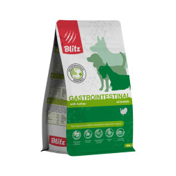 Blitz Gastrointestinal диетический полнорационный сухой корм для взрослых собак при нарушении работы ЖКТ - 500 г