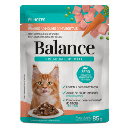 Balance Kitten паучи для котят с курицей в соусе, с морковью и горошком - 85 г x 18 шт