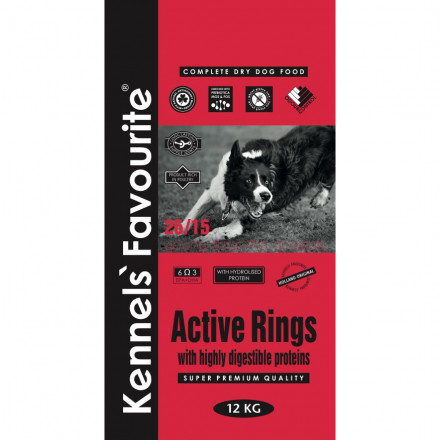 Kennels` Favourite Active Rings корм для взрослых собак со средним уровнем активности - 20 кг
