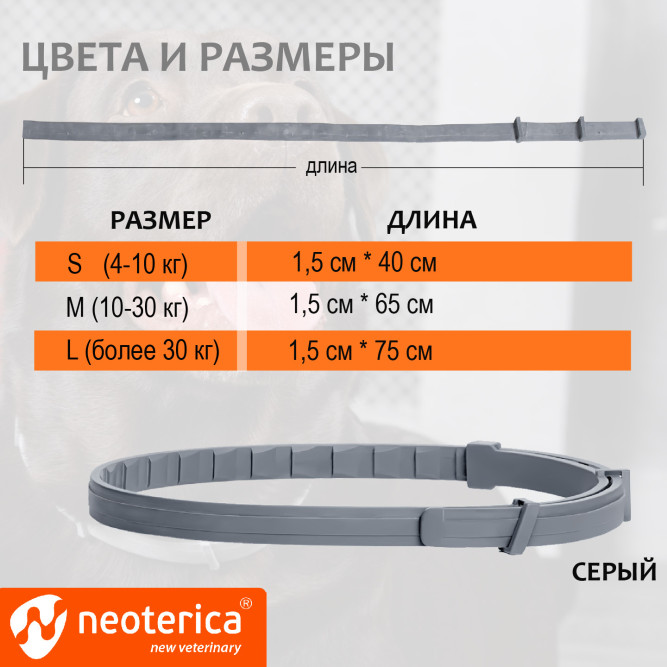 Rolf Club 3D Ошейник для щенков и мелких собак от клещей, блох, вшей, власоедов 40 см