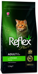 Reflex Plus Adult Cat Food Chicken сухой корм для кошек, с курицей - 1,5 кг